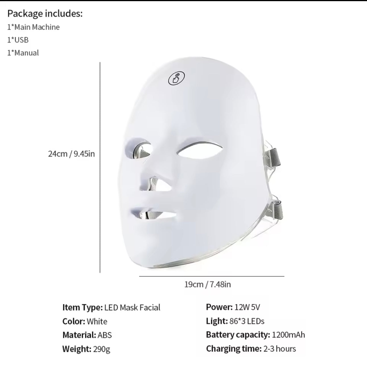 Masque facial LED 7 couleurs - Soin rajeunissant & anti-âge à domicile |
Technologie photothérapie