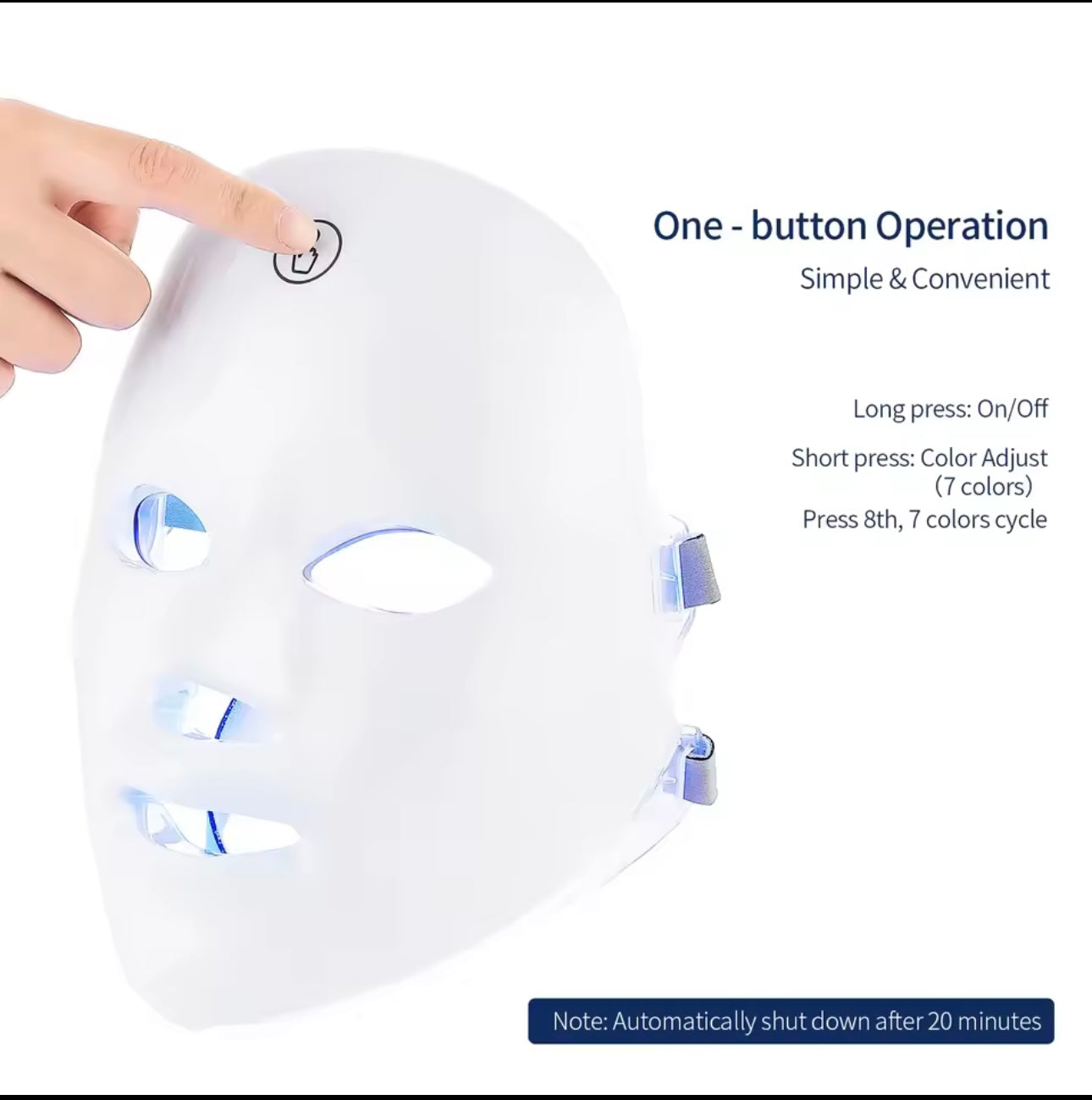 Masque facial LED 7 couleurs - Soin rajeunissant & anti-âge à domicile |
Technologie photothérapie